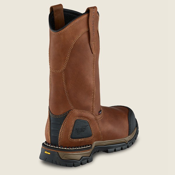 Red Wing Safety Bot Erkek - Flexforce® - 11-Inch Waterproof Toe Pull-On - Kahverengi - 27RMJBALG